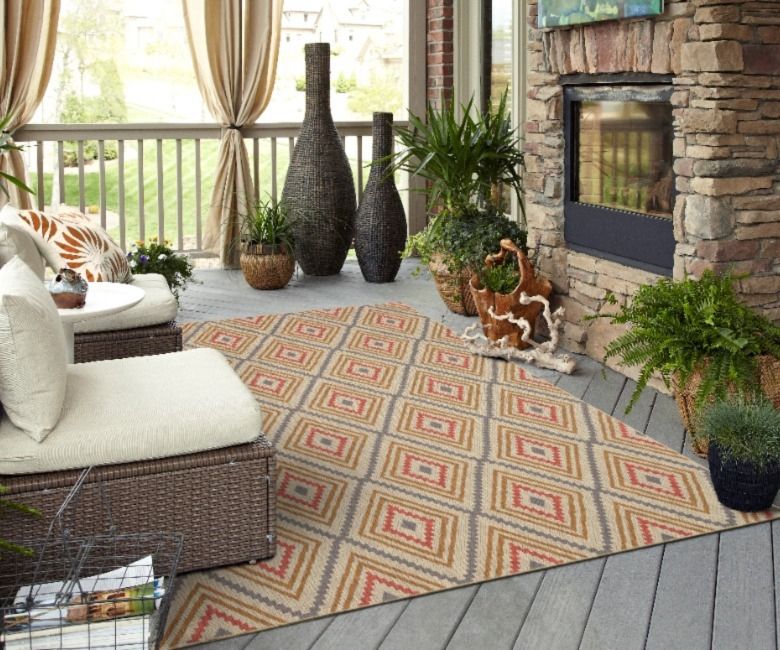 Decorating With Area Rugs Both Inside And Out Intended For Outdoor Modern Rugs (View 10 of 15)