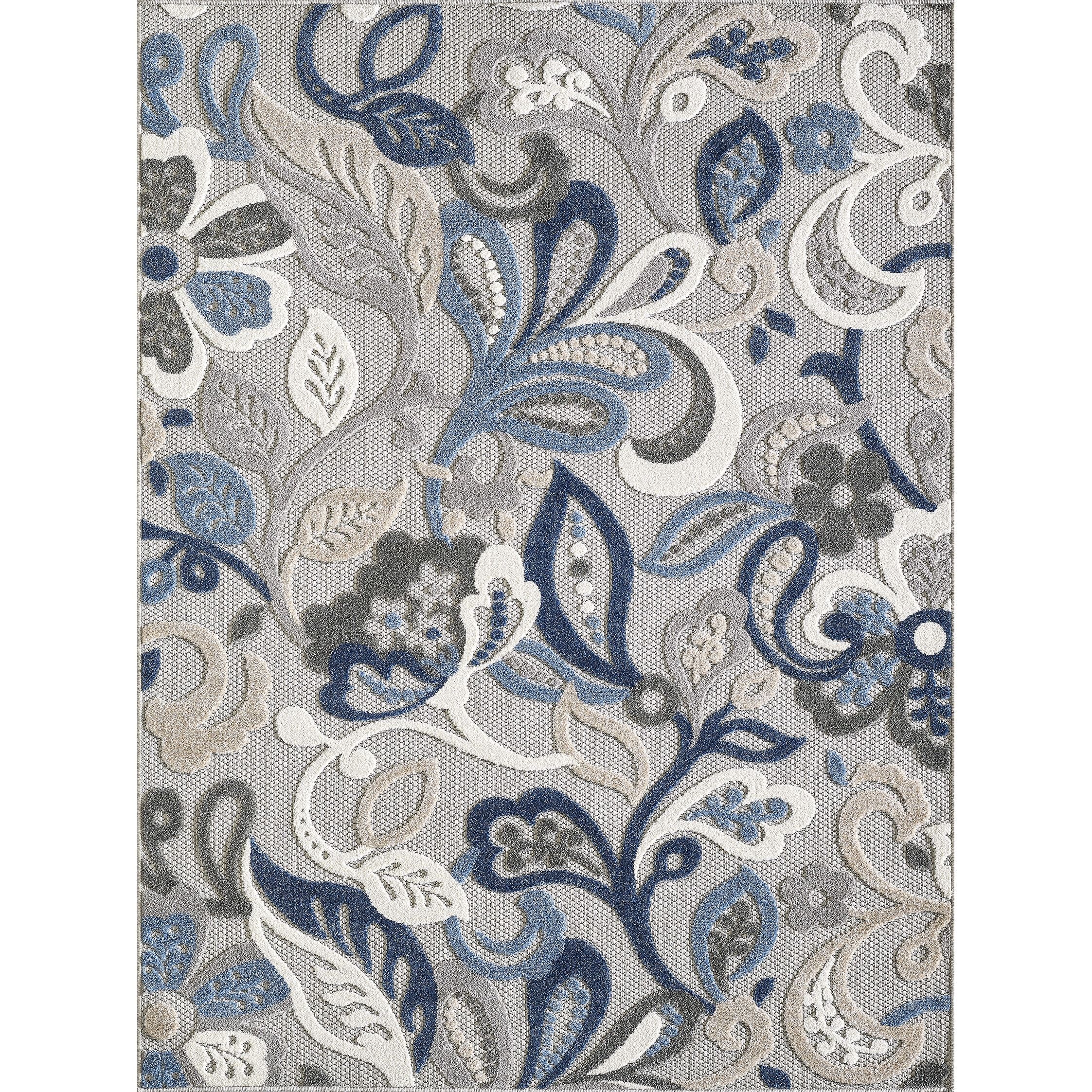 Domani Napa Floral Textured Indoor/ Outdoor Rug – On Sale – Overstock –  33806420 Pertaining To Napa Indoor Rugs (View 10 of 15)
