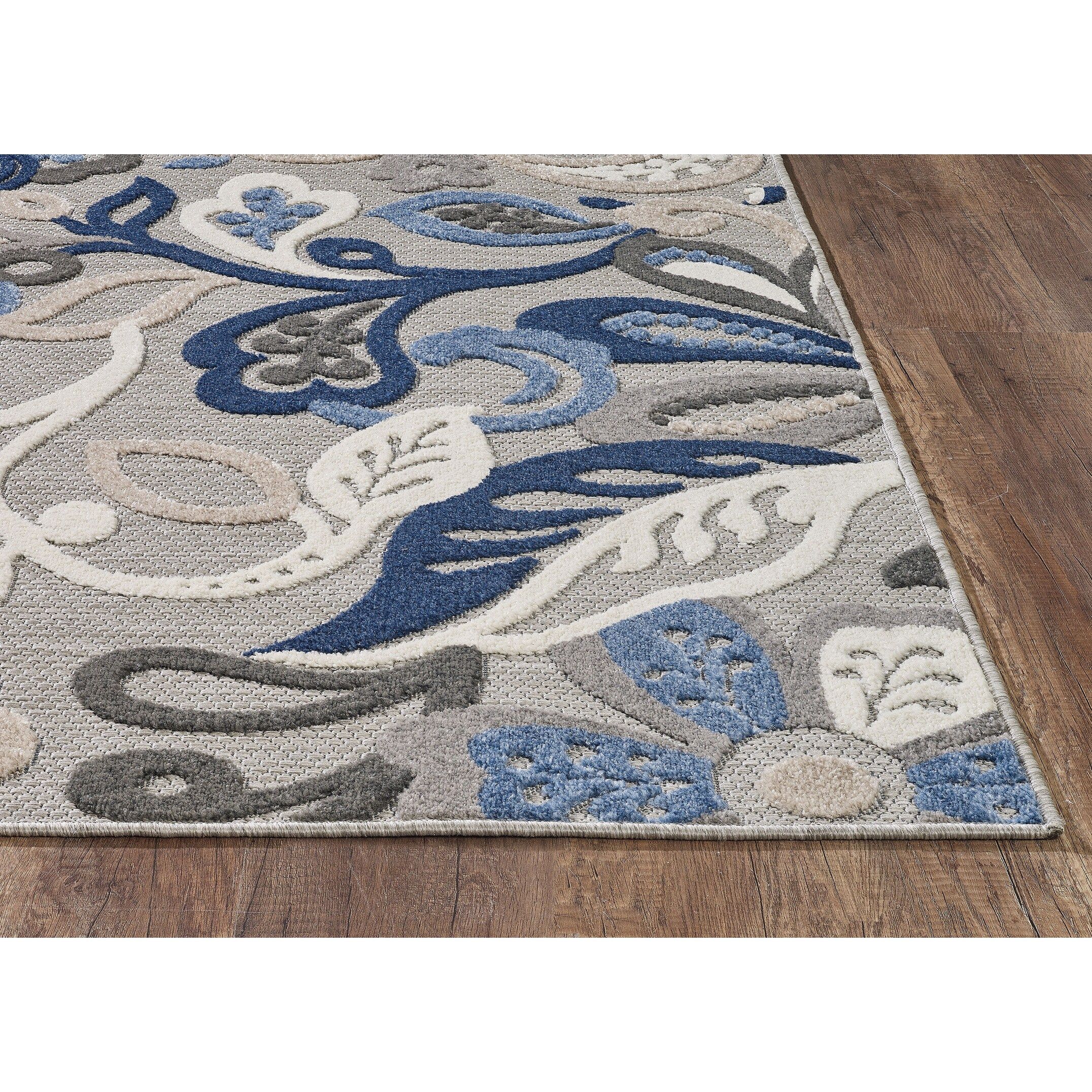 Domani Napa Floral Textured Indoor/ Outdoor Rug – On Sale – Overstock –  33806420 Within Napa Indoor Rugs (Photo 2 of 15)