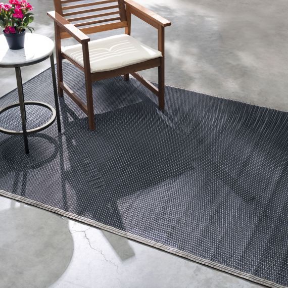 Fab Habitat Striped Waterproof Recycled Plastic Outdoor Rug With Black Outdoor Rugs (Photo 12 of 15)