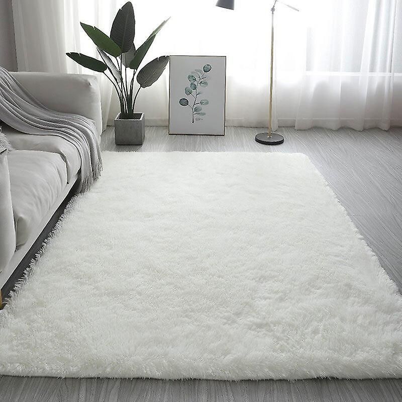 Fluffy Carpet Living Bedroom Modern Home Decor Plush Shaggy Rug Children S  Play Mats Sofa Bedside Bedroom Mat Balcony Carpets | Fruugo It With White Soft Rugs (View 6 of 15)