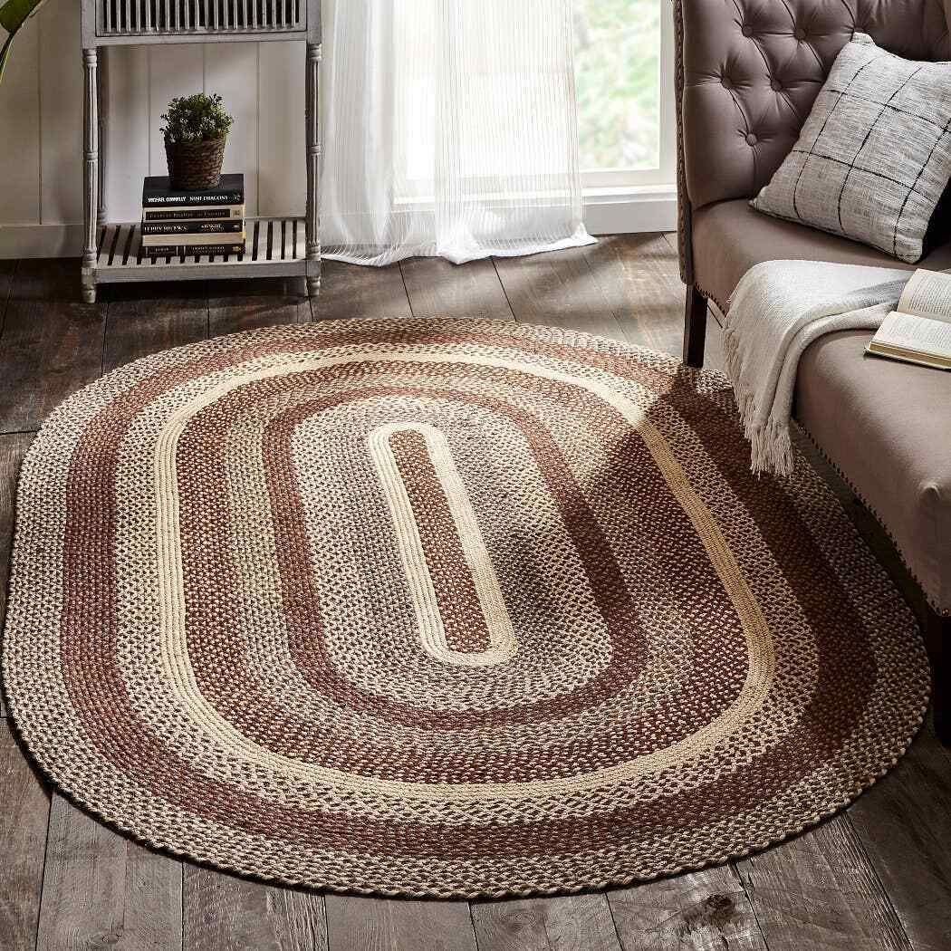 Gristmill Braided Area Rugihf Rugs. Oval & Rectangle. Many Sizes (View 12 of 15)