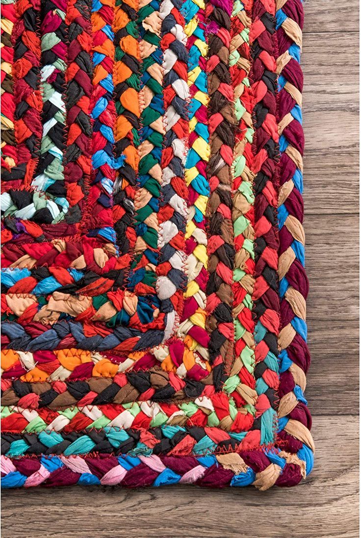 Hand Braided Multi Soft Area Rugs | Braided Rug Diy, Braided Area Rugs, Rag  Rug Throughout Hand Braided Rugs (View 13 of 15)