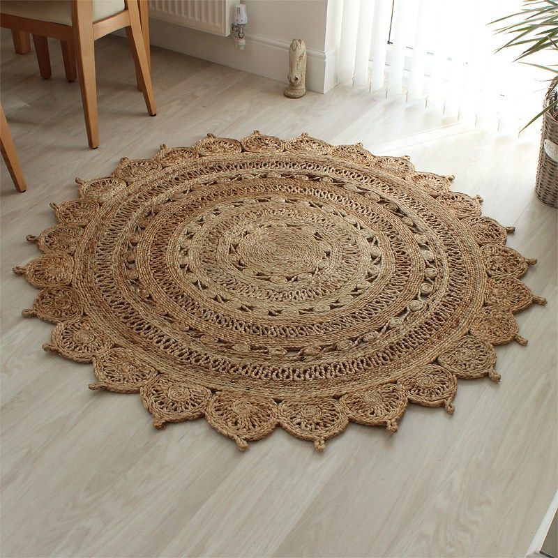 Hand Woven Natural Jute Braided Rug – Directcreate Throughout Hand Braided Rugs (View 15 of 15)