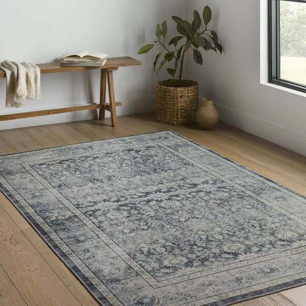 Home Decorators Collection Leesa Charcoal/grey 7 Ft. 6 In. X 9 Ft. 6 In.  Oriental Printed Area Rug 885369572692 – The Home Depot Throughout Charcoal Rugs (Photo 10 of 15)