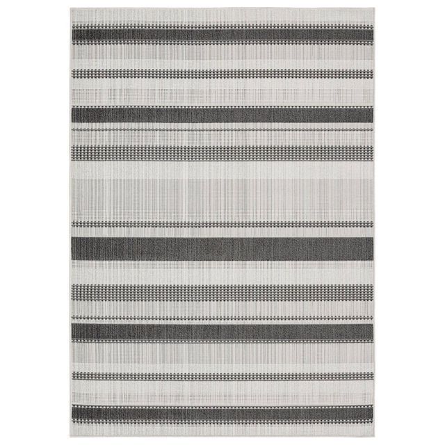 Home Dynamix 53 X 73 Tripoli Mateo Indoor/outdoor Rug Charcoal/cream – Home  Dynamix | Connecticut Post Mall Throughout Charcoal Outdoor Rugs (View 11 of 15)