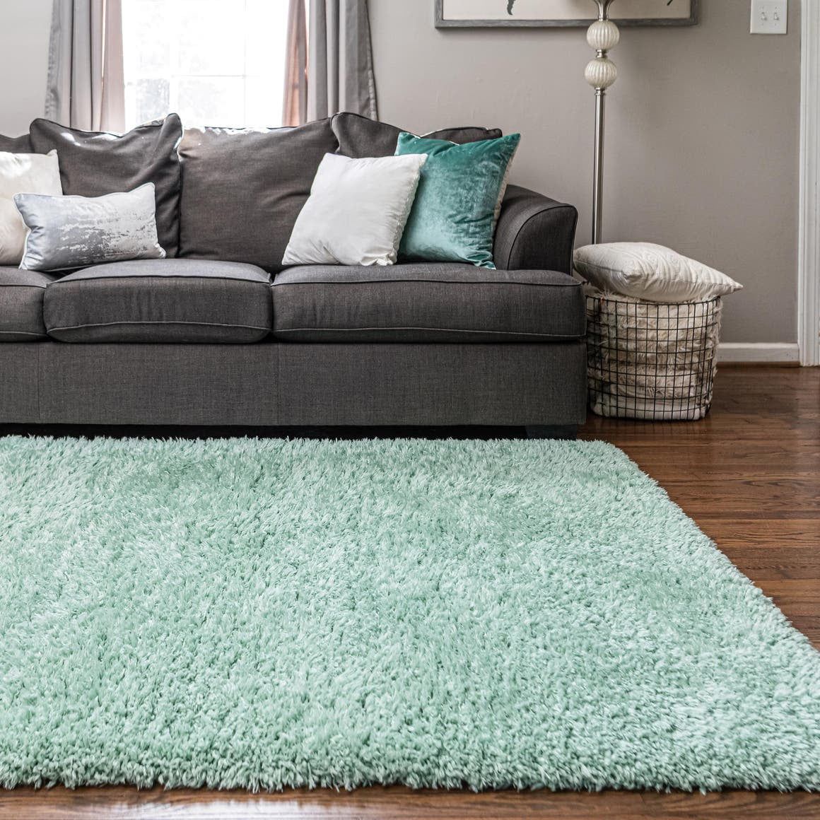 Infinity Collection Solid Shag Area Rugrugs – Cyan 9' X 12'  High Pile Plush Shag Rug Perfect For Living Rooms, Bedrooms, Dining Rooms  And More – Walmart For Ash Infinity Shag Rugs (View 4 of 15)