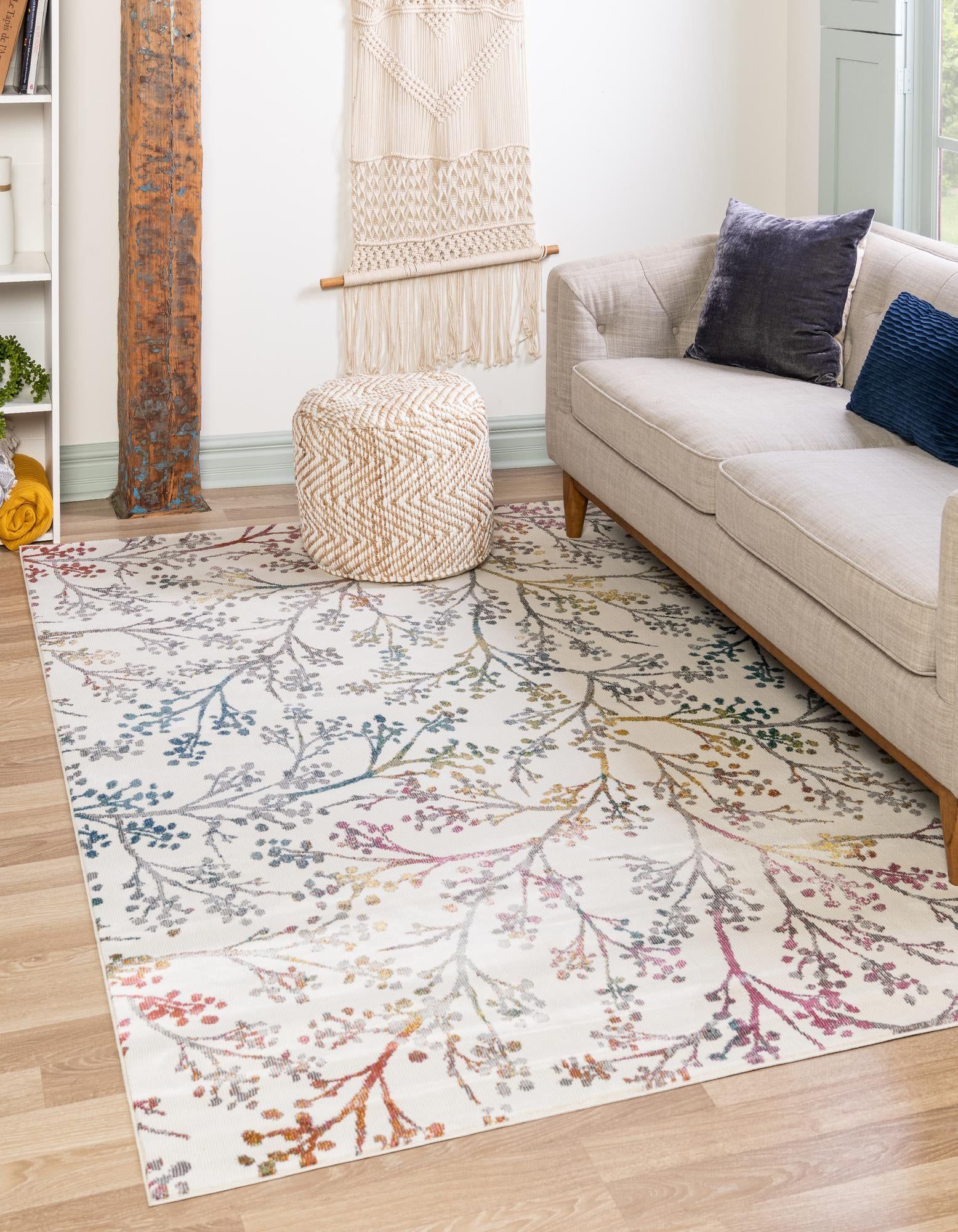 Ivory 122cm X 183cm Blossom Rug | Irugs Ch With Regard To Ivory Blossom Rugs (View 7 of 15)