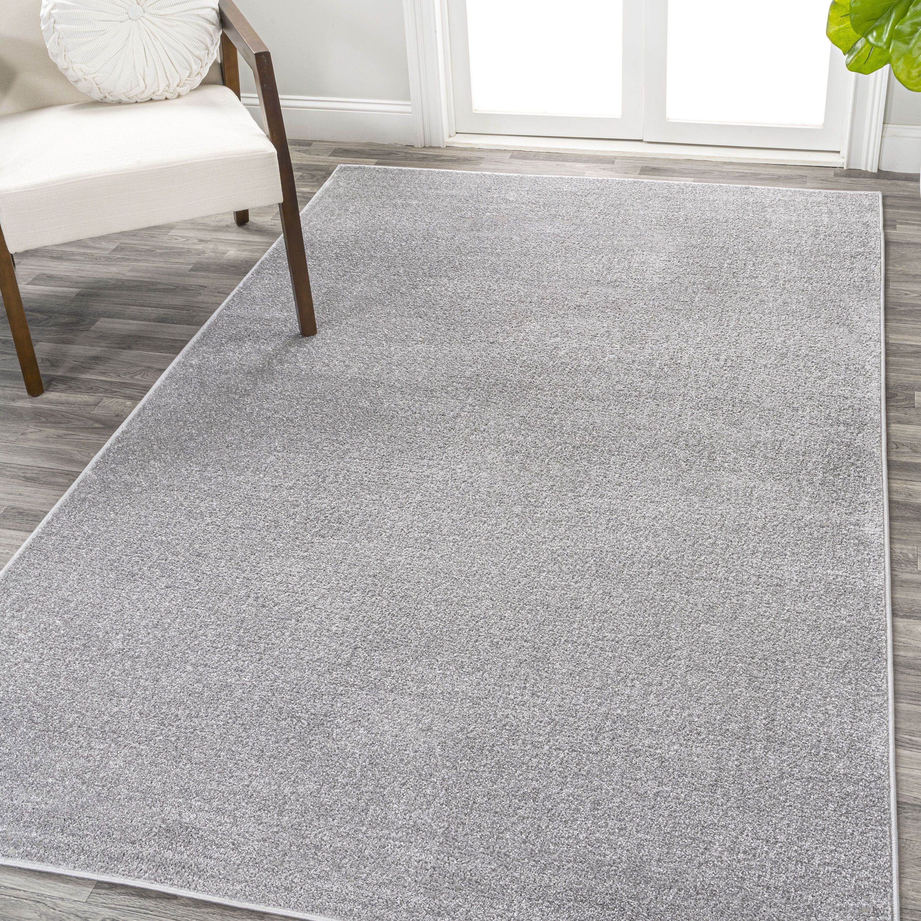 Jonathan Y Supersoft 8 X 10 Light Gray Indoor Solid Mid Century Modern Area  Rug In The Rugs Department At Lowes Intended For Light Gray Rugs (Photo 1 of 15)
