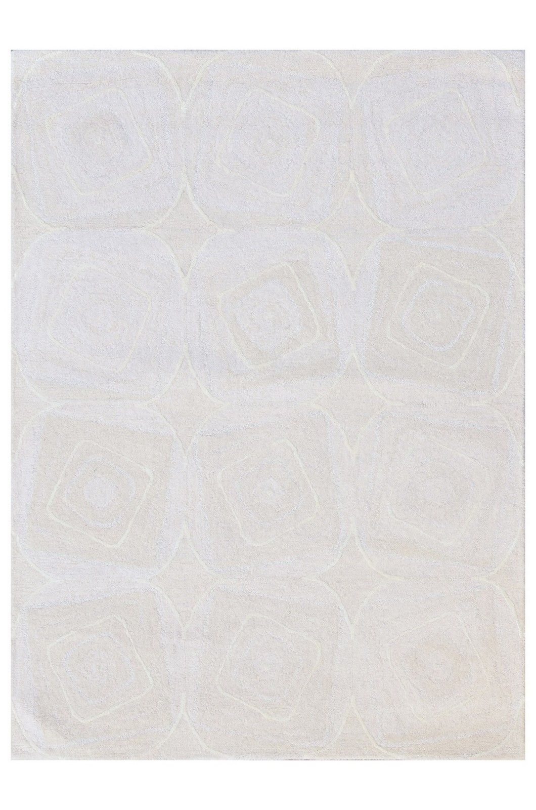 Kas Serenity 1261 Ivory Geo Area Rug 3'3" X5'3" With Regard To White Serenity Rugs (View 4 of 15)