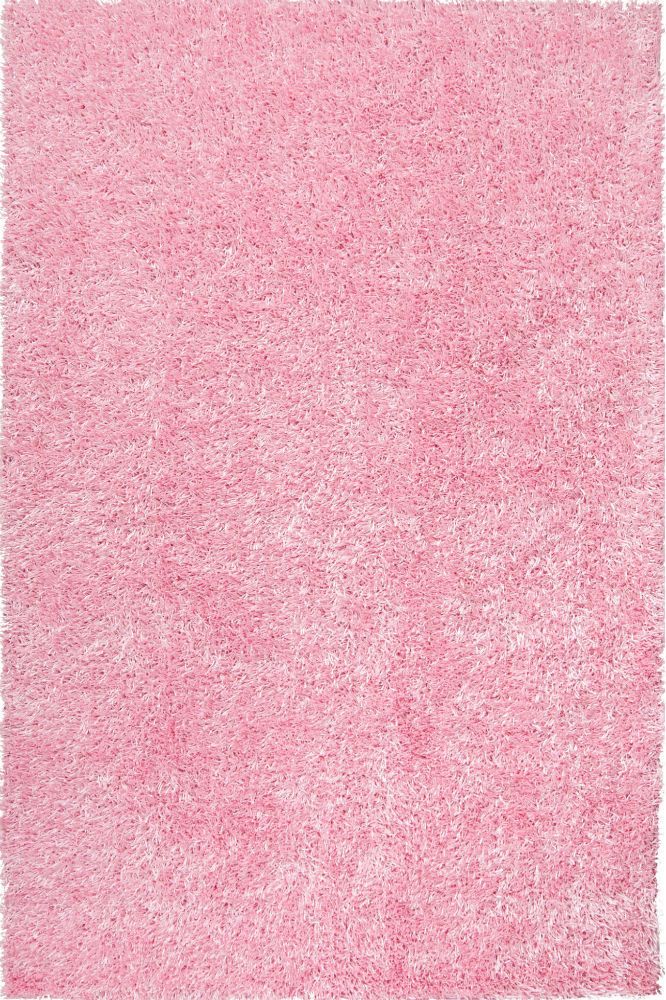 Light Pink Shaggy Hand Made Carpet | Ils 51 Inside Light Pink Rugs (Photo 2 of 15)