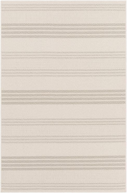 Madeline Ivory Striped Indoor Outdoor Rug Regarding Ivory Madeline Rugs (View 10 of 15)