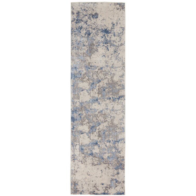 Mercer41 Madeline Blue/ivory/gray Rug & Reviews | Wayfair Pertaining To Ivory Madeline Rugs (View 13 of 15)