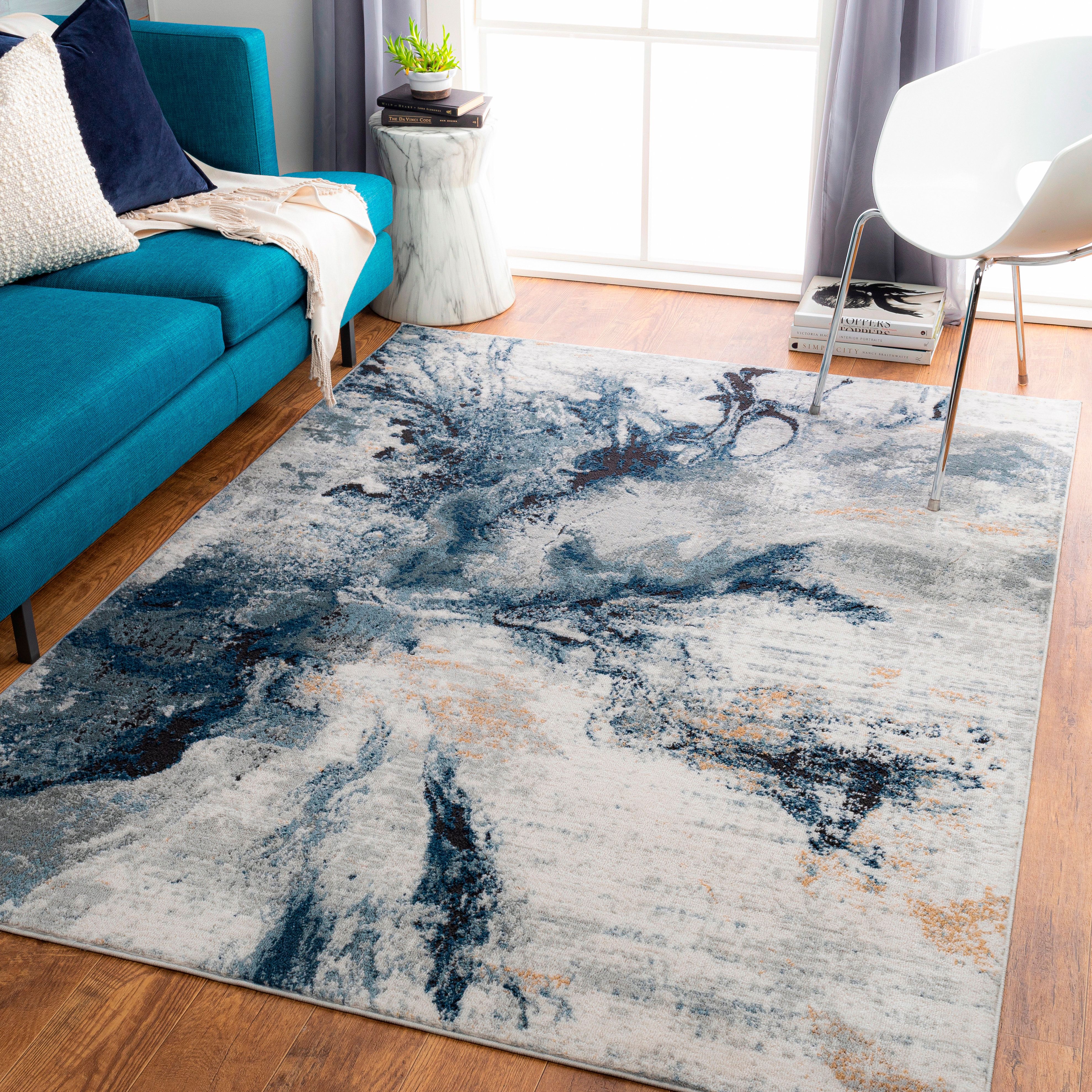 Featured Photo of Top 15 of Blue Rugs