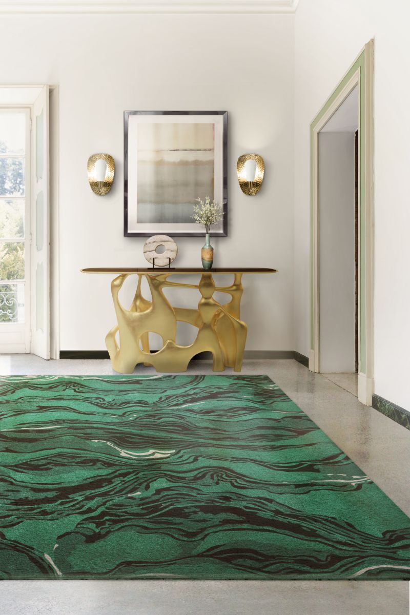 Modern Design Ideas: Green Rugs For A Trendy Interior With Regard To Green Rugs (Photo 3 of 15)
