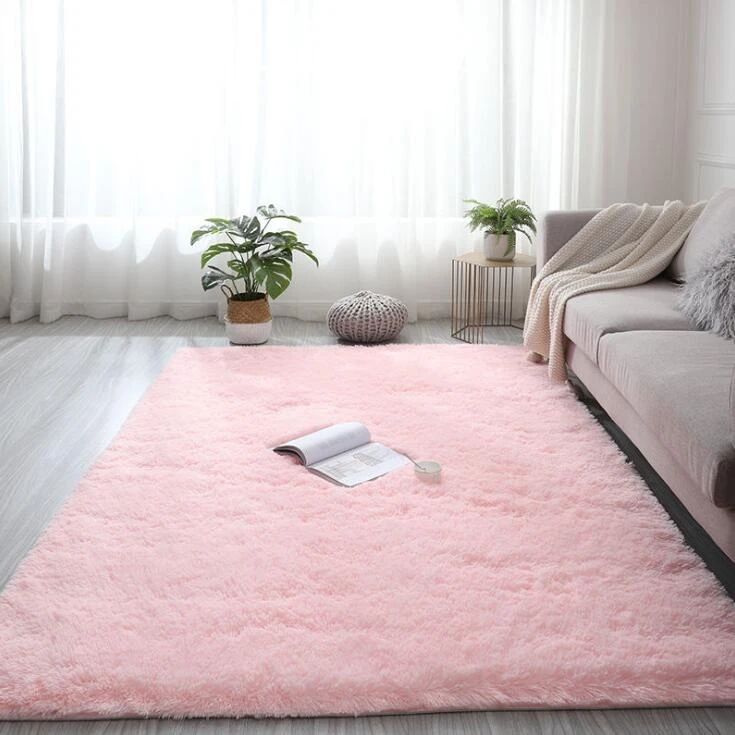 Modern Large Mat For Soft Plush Shaggy Carpet Super Quality Rugs Bedroom  Home Supplies – Mat – Aliexpress Regarding Pink Soft Touch Shag Rugs (Photo 10 of 15)