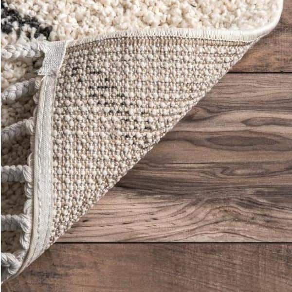 Nuloom Jessie Moroccan Lattice Shag Off White 3 Ft. X 5 Ft. Oval Rug  Gcdi08a O305 – The Home Depot Throughout Lattice Oval Rugs (Photo 14 of 15)