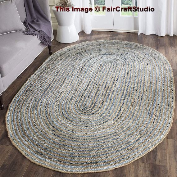 Oval Rug For Bedroom Oval Rug 6 X 9 Oval Rug For Dollhouse – Etsy For Oval Rugs (Photo 11 of 15)