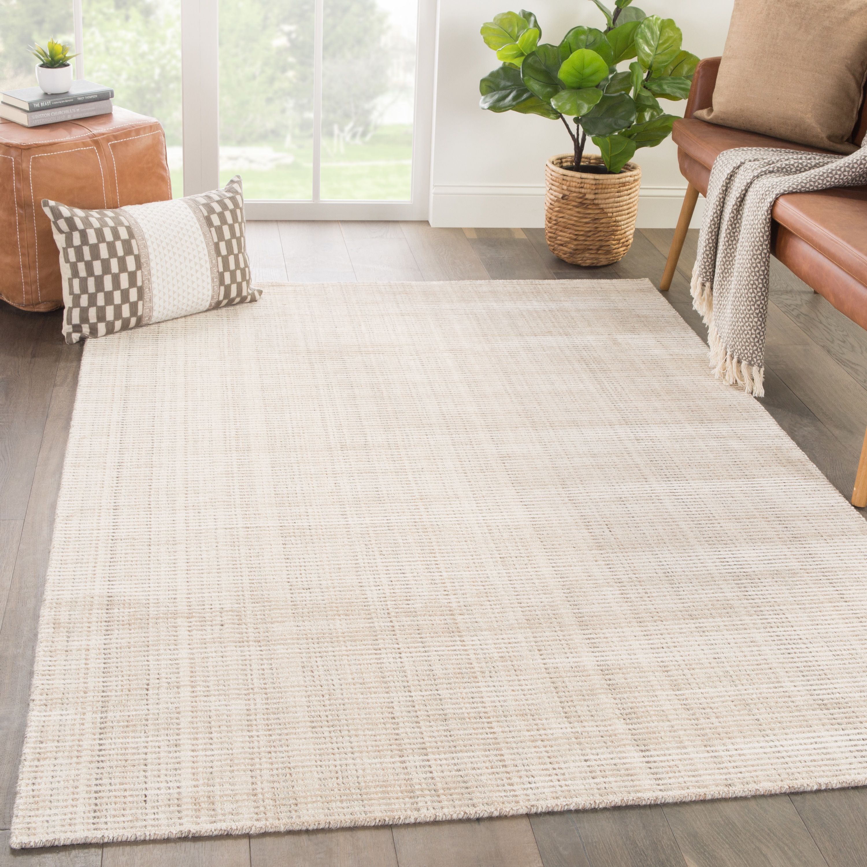 Phase Handmade Solid Ivory/ Beige Area Rug (8undefined X 10undefined) –  7undefined10" X 9undefined10" – Overstock – 20582652 In Ivory Beige Rugs (Photo 3 of 15)