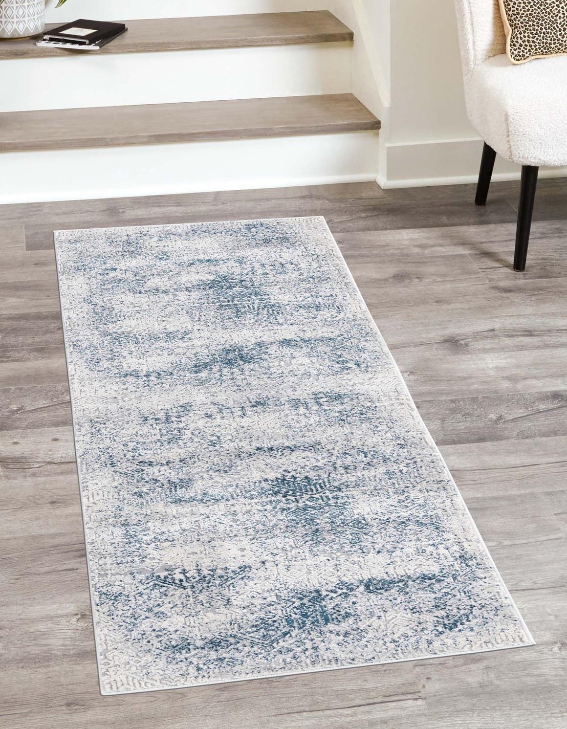 Rugs Finsbury Collection Rug – 2' X 8' Runner Blue Medium Rug Perfect  For Living Rooms, Large Dining Rooms, Open Floorplans – Walmart Pertaining To Finsbury Runner Rugs (View 5 of 15)