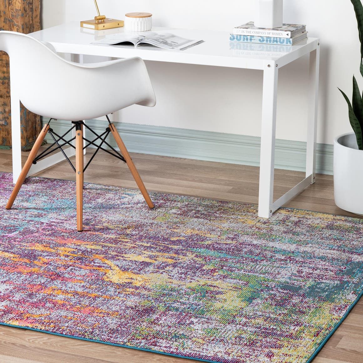 Rugs Starlight Collection Transitional Abstract Area Rug ‚Äì Multicolor  4' X 6' Rug Perfect For Entryways, Bedrooms, Living Rooms And More –  Walmart With Starlight Rugs (Photo 3 of 15)