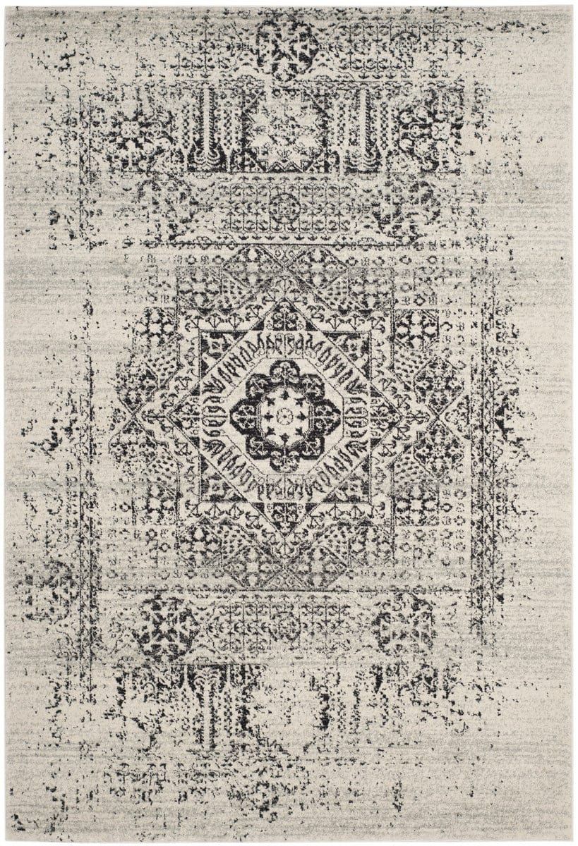 Safavieh Evoke Evk260t Ivory – Black | Rug Studio With Ivory And Black Rugs (View 8 of 15)