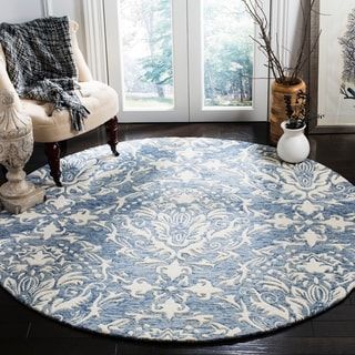 Safavieh Handmade Blossom Lollie Modern Floral Wool Rug – Overstock –  18778975 | Area Rugs, Bedroom Accent Rug, Floral Area Rugs Regarding Ivory Blossom Round Rugs (Photo 9 of 15)