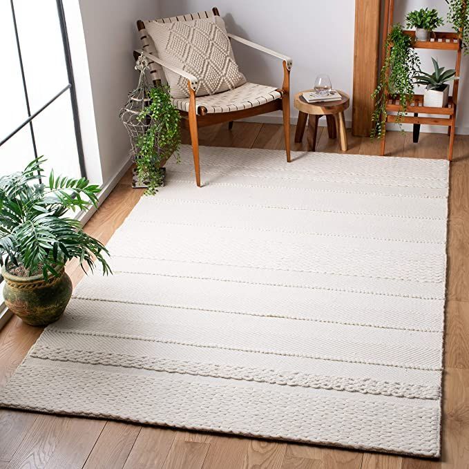 Safavieh Natura Collection 8' Square Natural Nat215a Handmade Wool Area Rug  | Natural Area Rugs, Wool Area Rugs, Coastal Area Rugs In Coastal Square Rugs (View 15 of 15)