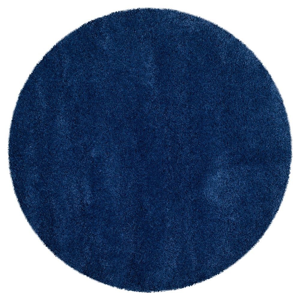 Safavieh Navy Solid Shag/flokati Loomed Round Accent Rug – (3 Round) –  Safavieh | Connecticut Post Mall With Regard To Solid Shag Round Rugs (View 15 of 15)