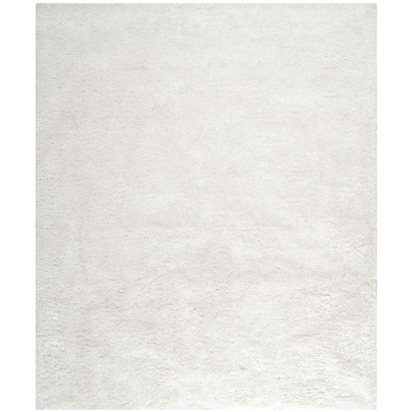 Safavieh South Beach Shag Snow White 8 Ft. X 10 Ft. Solid Area Rug  Sbs562a 8 – The Home Depot With Snow White Rugs (Photo 11 of 15)