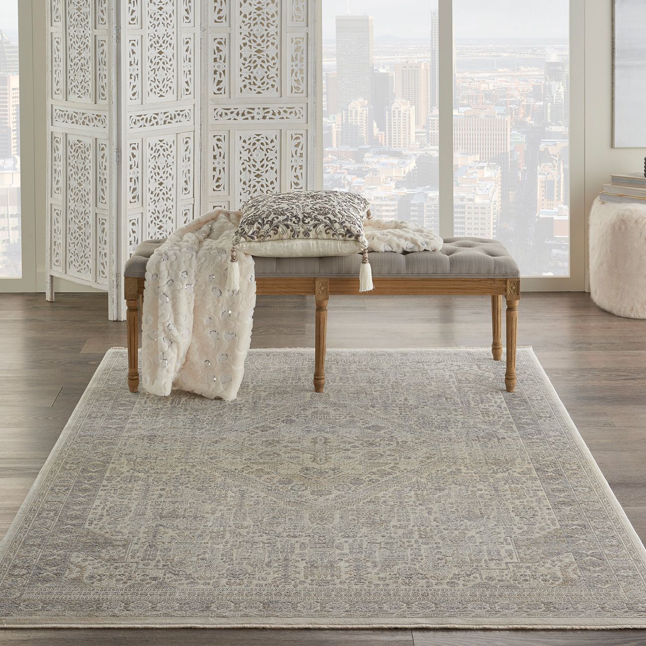 Shop Lustrous Weave Luw02 Ivory Beige Rug Therugshopuk In Ivory Beige Rugs (Photo 14 of 15)