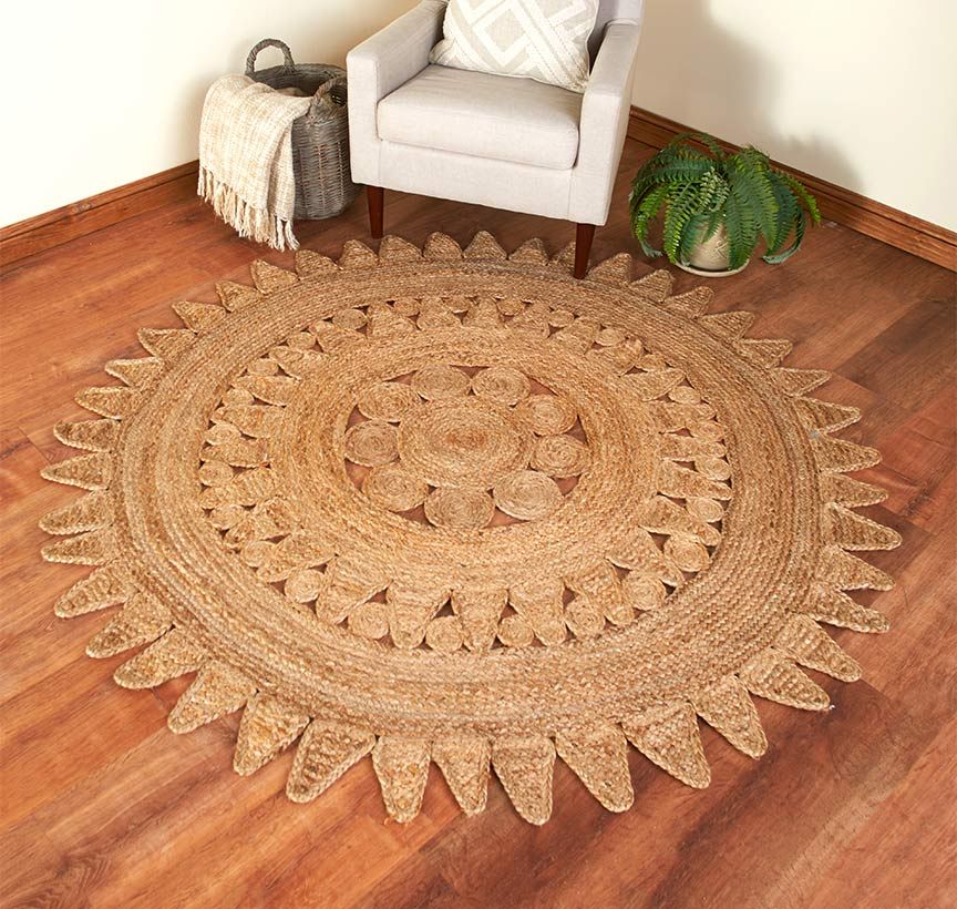 Starlight Doily Jute Rugs | The Lakeside Collection With Regard To Starlight Rugs (Photo 14 of 15)