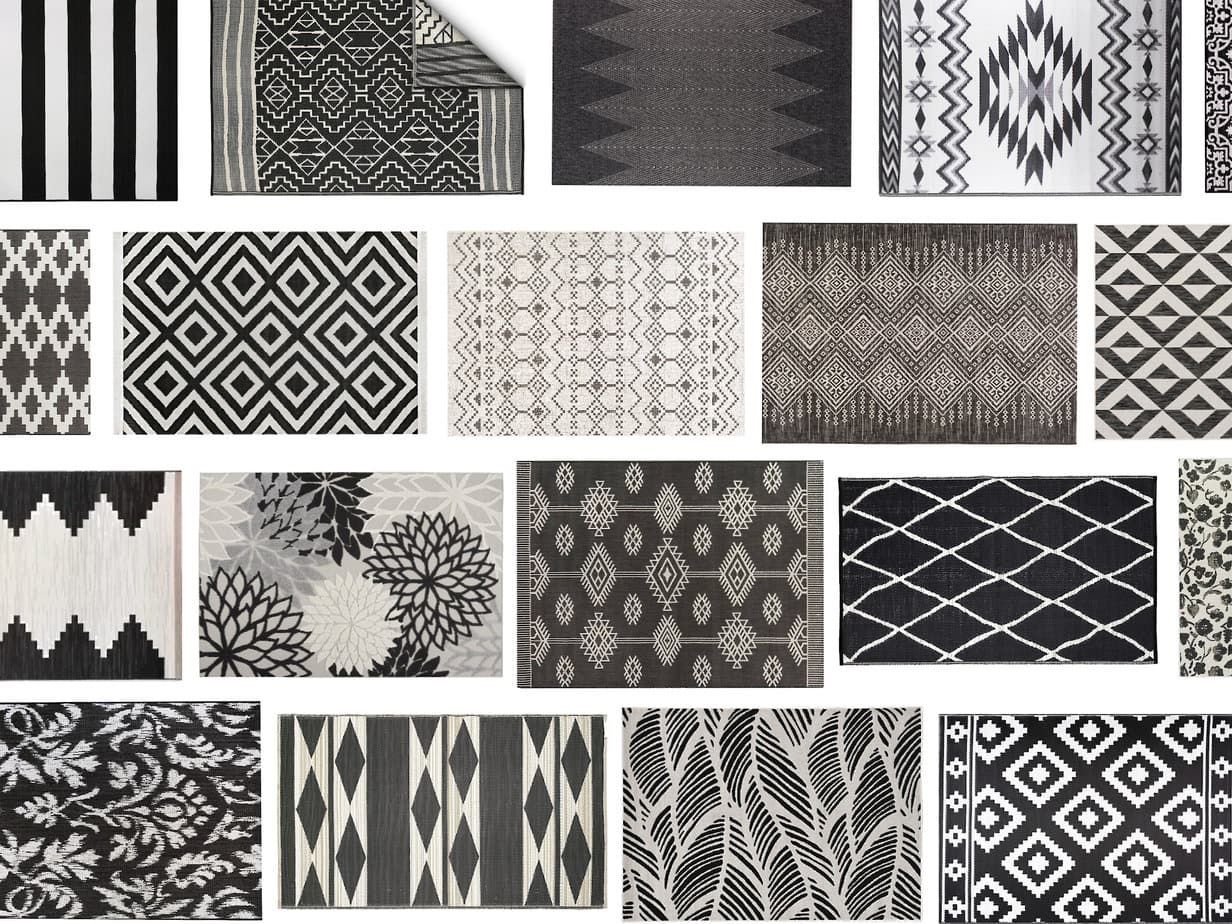 The Best Black And White Outdoor Rugs For 2023! – Jessica Welling Interiors With Black Outdoor Rugs (View 8 of 15)
