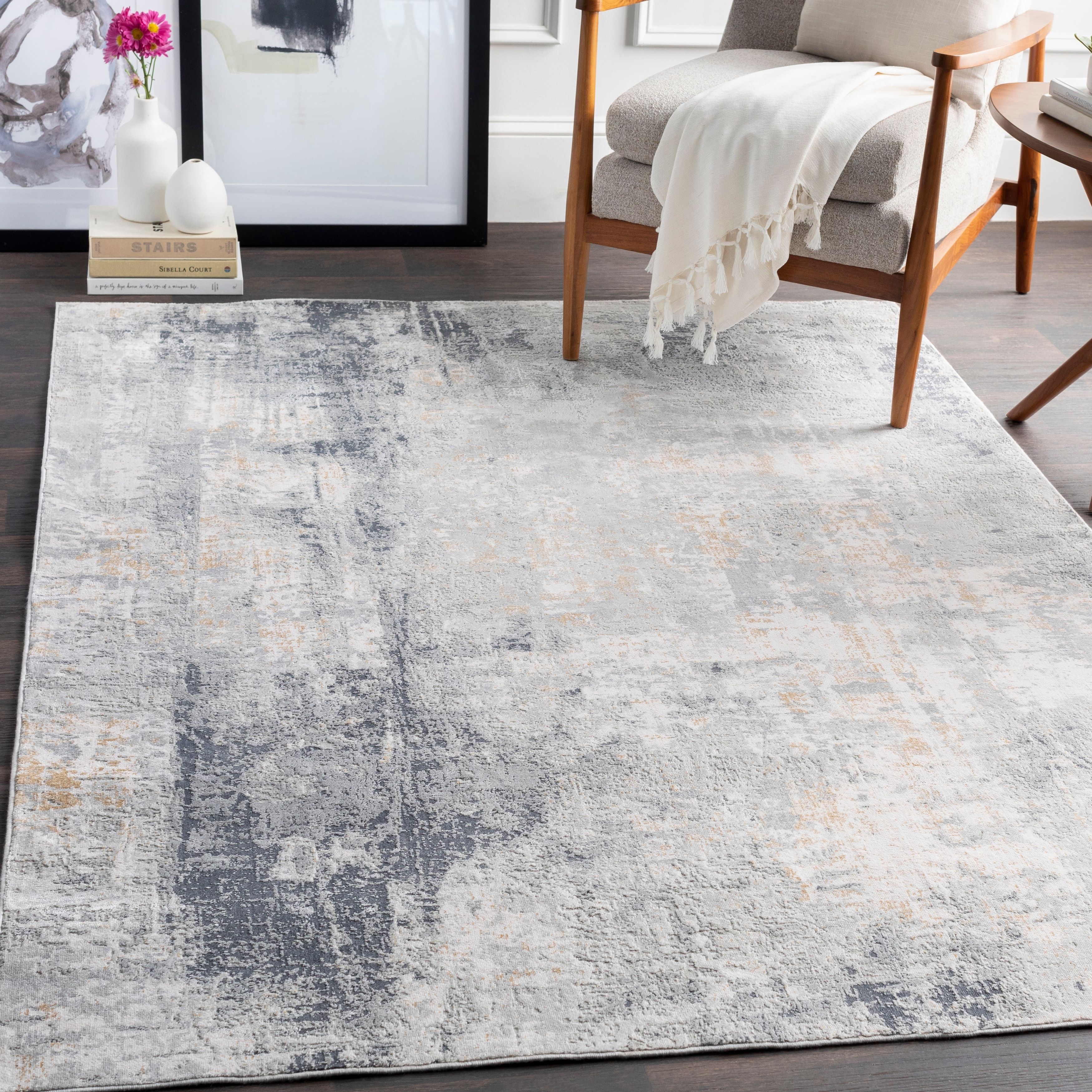 The Gray Barn Brook Haven Light Grey And Tan Modern Area Rug – Overstock –  26637097 With Light Gray Rugs (Photo 5 of 15)