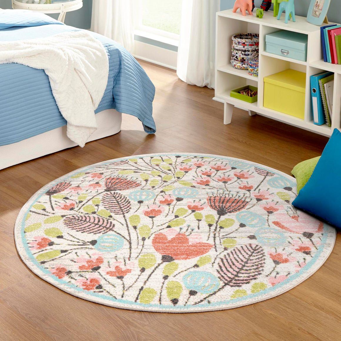 Unique Loom Whimsy Kids Wildflowers Rug & Reviews | Wayfair For Pink Whimsy Kids Round Rugs (View 4 of 15)