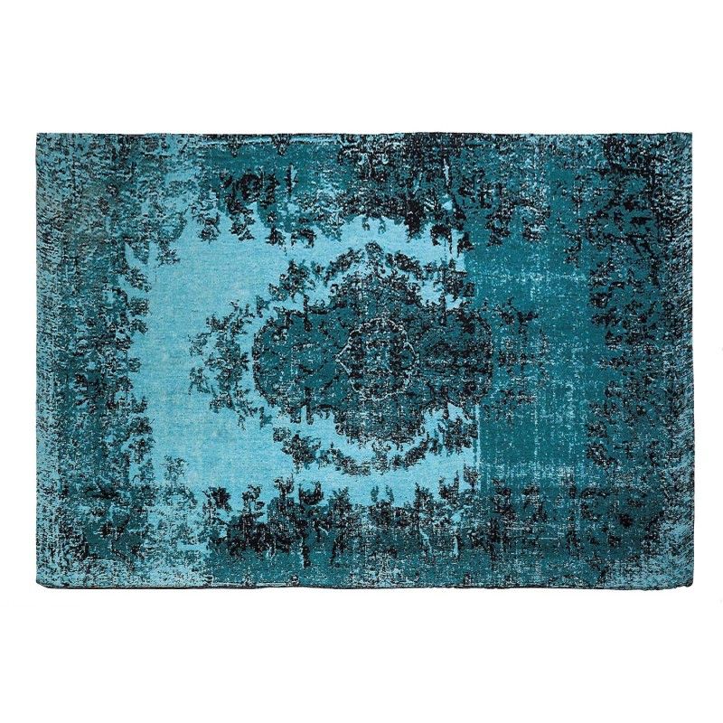 Vintage Kelim Pop Turquoise 240x170 Kare Design Carpet With Regard To Turquoise Rugs (View 13 of 15)