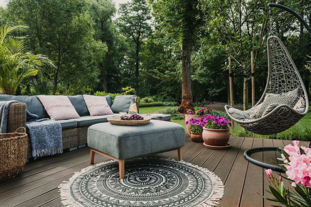 12 Best Outdoor Furniture Ideas For Cozy Backyard Living – Decorilla Throughout Backyard Porch Garden Patio Furniture Set (View 2 of 15)