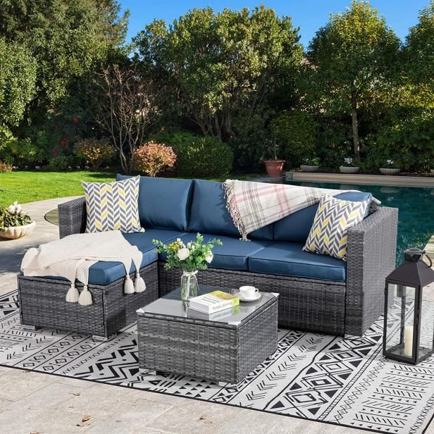 12 Best Outdoor Sectionals Of 2023 | Sectional Patio Furniture | Hgtv Inside Outdoor Rattan Sectional Sofas With Coffee Table (View 8 of 15)