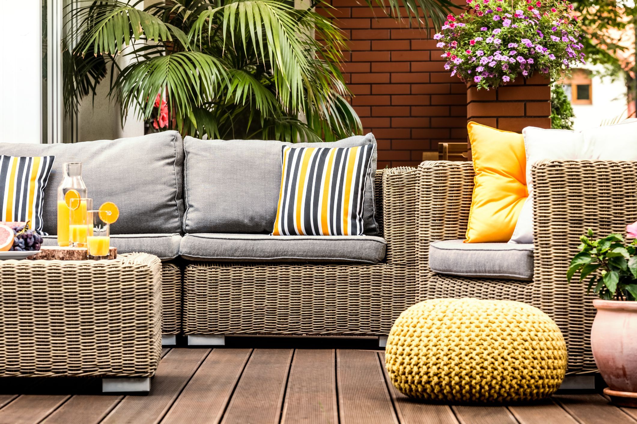 14 Outdoor Cushions To Spruce Up Your Garden Furniture Regarding Balcony And Deck With Soft Cushions (View 6 of 15)