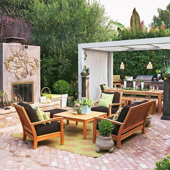 Featured Photo of 15 Inspirations Backyard Porch Garden Patio Furniture Set