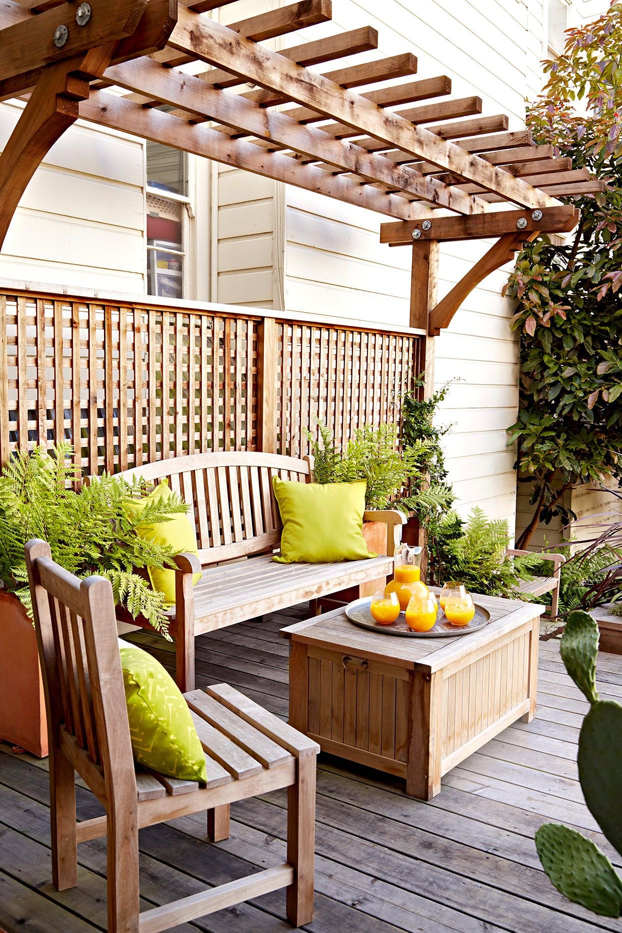 20 Small Deck Ideas To Maximize Your Outdoor Living Space Pertaining To Balcony And Deck With Soft Cushions (View 11 of 15)