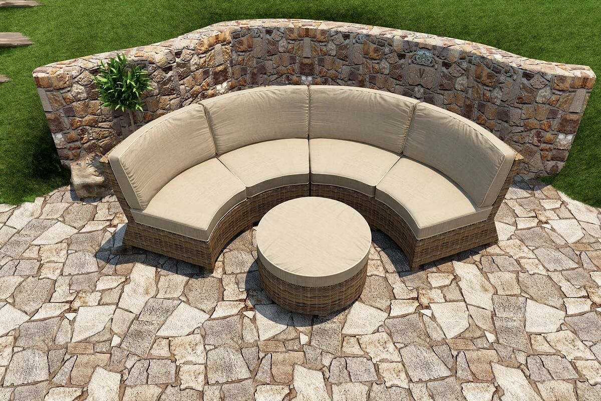 3 Piece Cypress Sectional Set – Forever Patio With 3 Piece Curved Sectional Set (Photo 13 of 15)