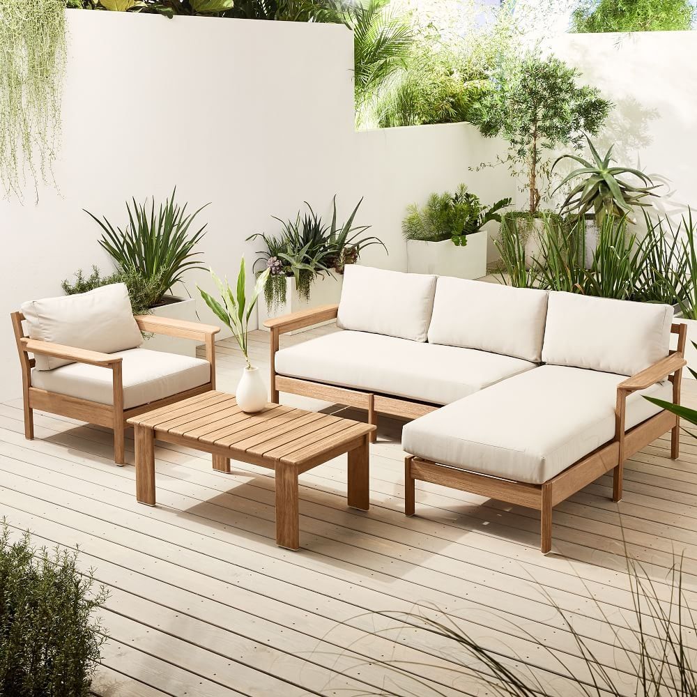 Best Outdoor Sofa Sets | 2022 | Popsugar Home Inside Outdoor Cushioned Chair Loveseat Tables (View 4 of 15)