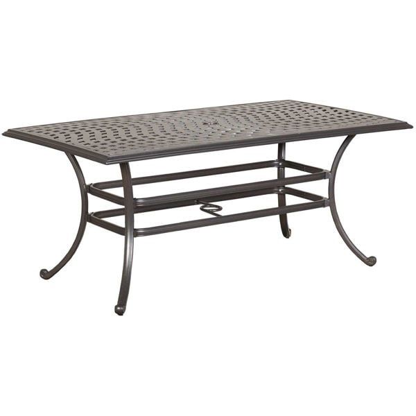 Halston Rectangular Dining Table | Ld7289c 38x68 | | Afw Intended For Outdoor Furniture Metal Rectangular Tables (Photo 2 of 15)