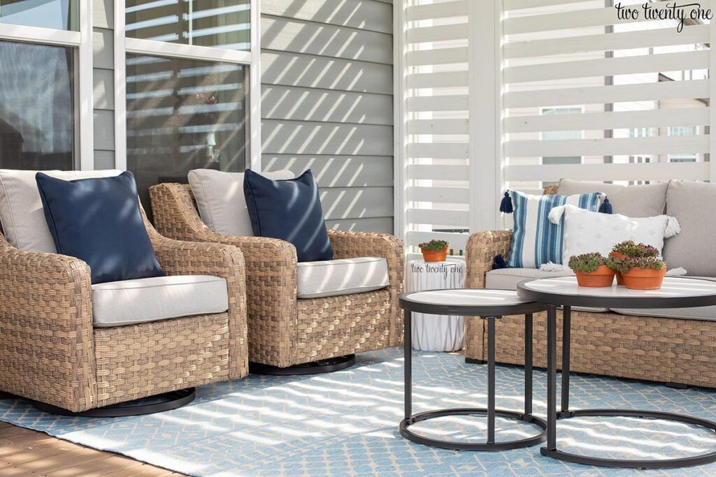 My Favorite Better Homes And Gardens Patio Furniture Pertaining To 2 Piece Swivel Gliders With Patio Cover (Photo 7 of 15)