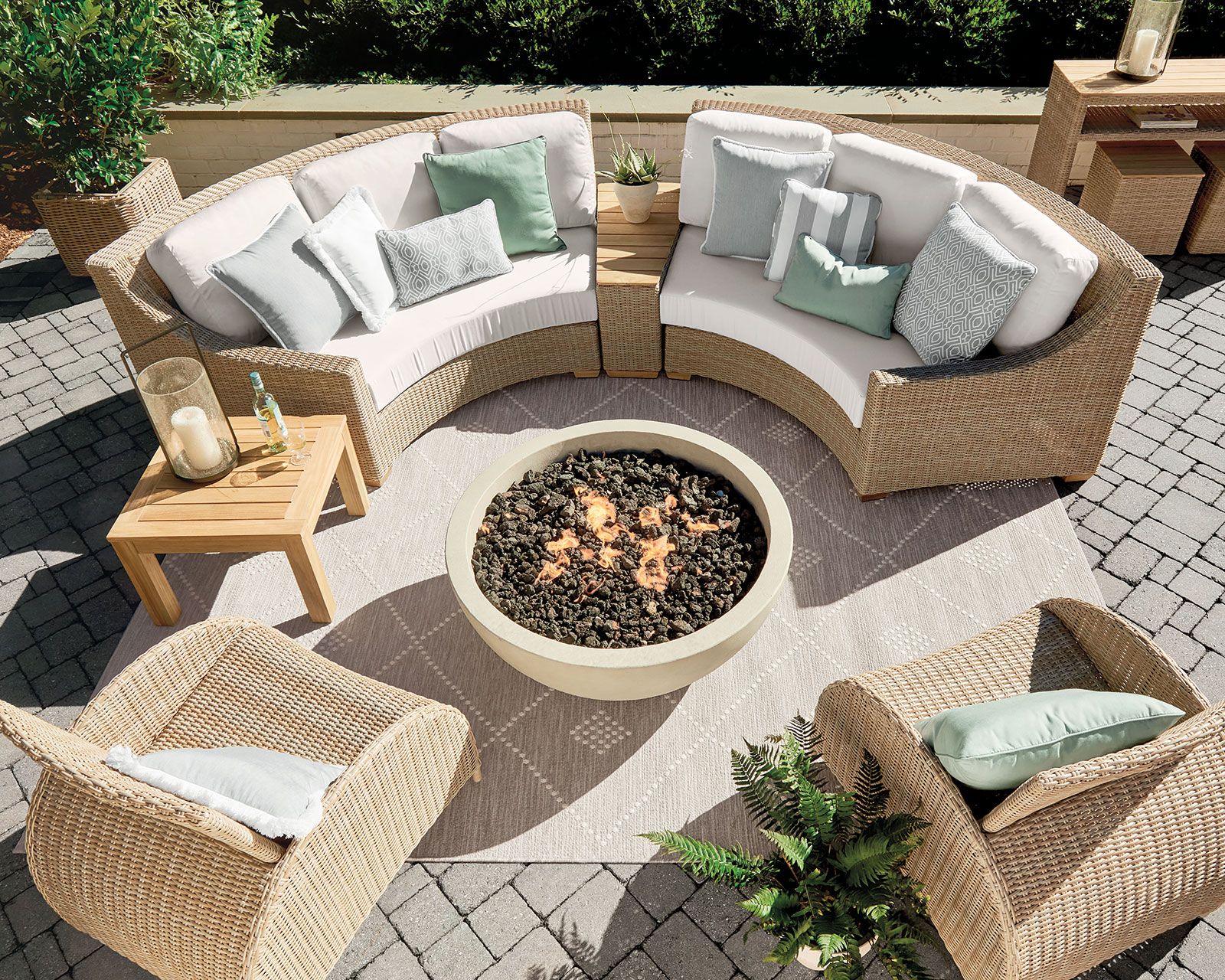 Outdoor Furniture – 15 Ways To Arrange Your Porch Intended For Loveseat Chairs For Backyard (View 6 of 15)