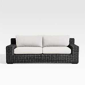 Outdoor Sofas: Outdoor Couches & Patio Couches | Crate & Barrel Canada Intended For Outdoor Sand Cushions Loveseats (View 13 of 15)