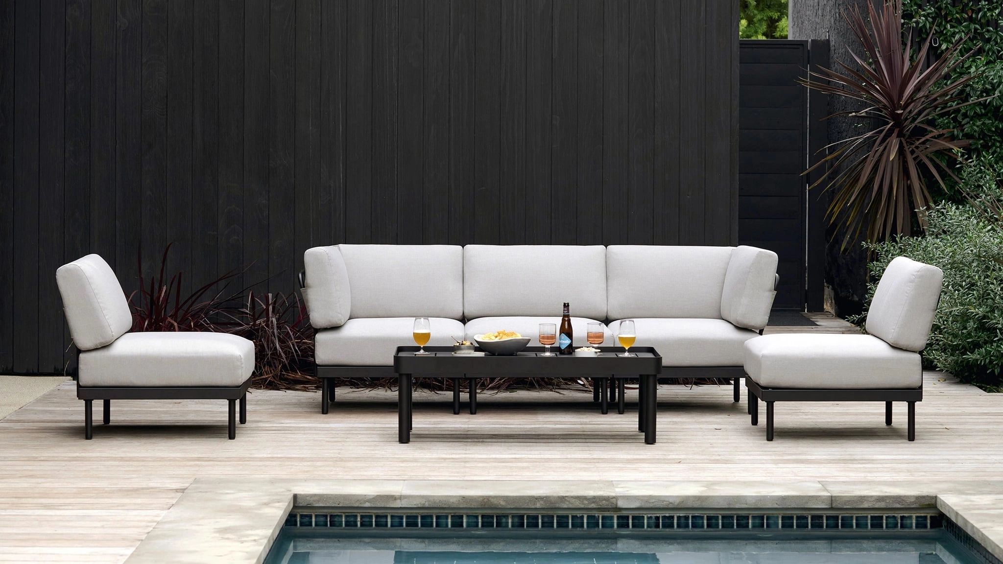 The Best Modern Outdoor Furniture For Patios And Backyards | Popsugar Home Within Textilene Bistro Set Modern Conversation Set (View 7 of 15)