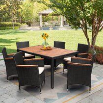 Wayfair | Gracie Oaks Patio Dining Sets You'll Love In 2023 Throughout Oaks Table Set With Patio Cover (View 12 of 15)