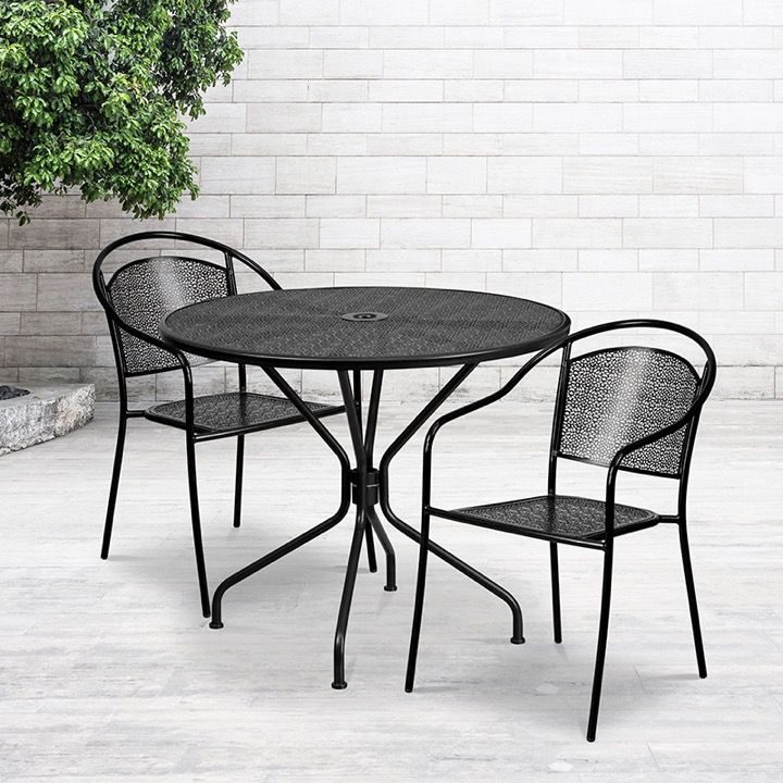 Wow | Metal Patio Table And Chair Sets | Enhance Your Space Regarding Metal Table Patio Furniture (View 5 of 15)
